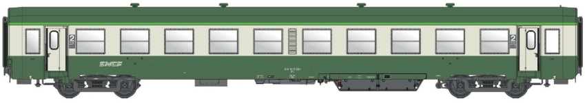 L.S. Models MW40047 - H0 - Personenwagen USI 2. Kl., SNCF, Ep. V - Wagen 1